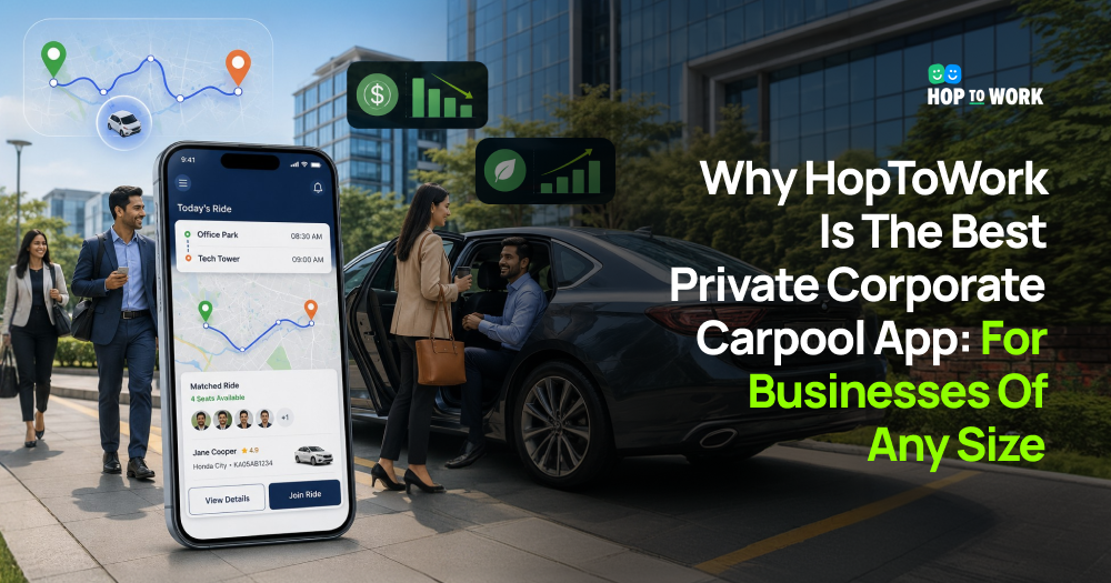 Best private corporate carpool app for employee transportation and commute management