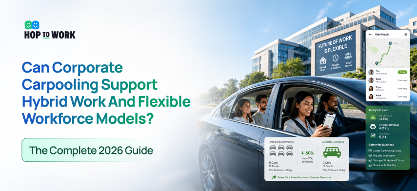 Employees benefit from sustainable employee transportation through workplace carpooling programs.